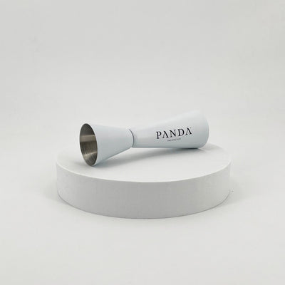 White Panda Gin Jigger, to perfectly measure your cocktails, on a white background
