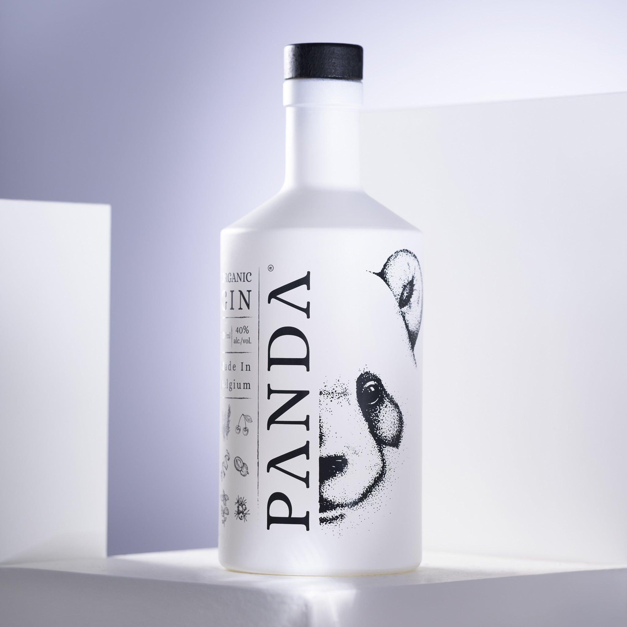 70cl bottle of Panda Gin, organic and infused with lychees