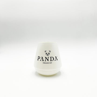 Panda Gin premium white glass on a white background